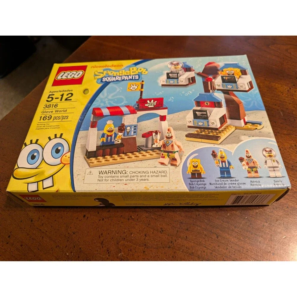LEGO SpongeBob SquarePants Glove World Set 3816 169 pcs Ages 5-12 With Box